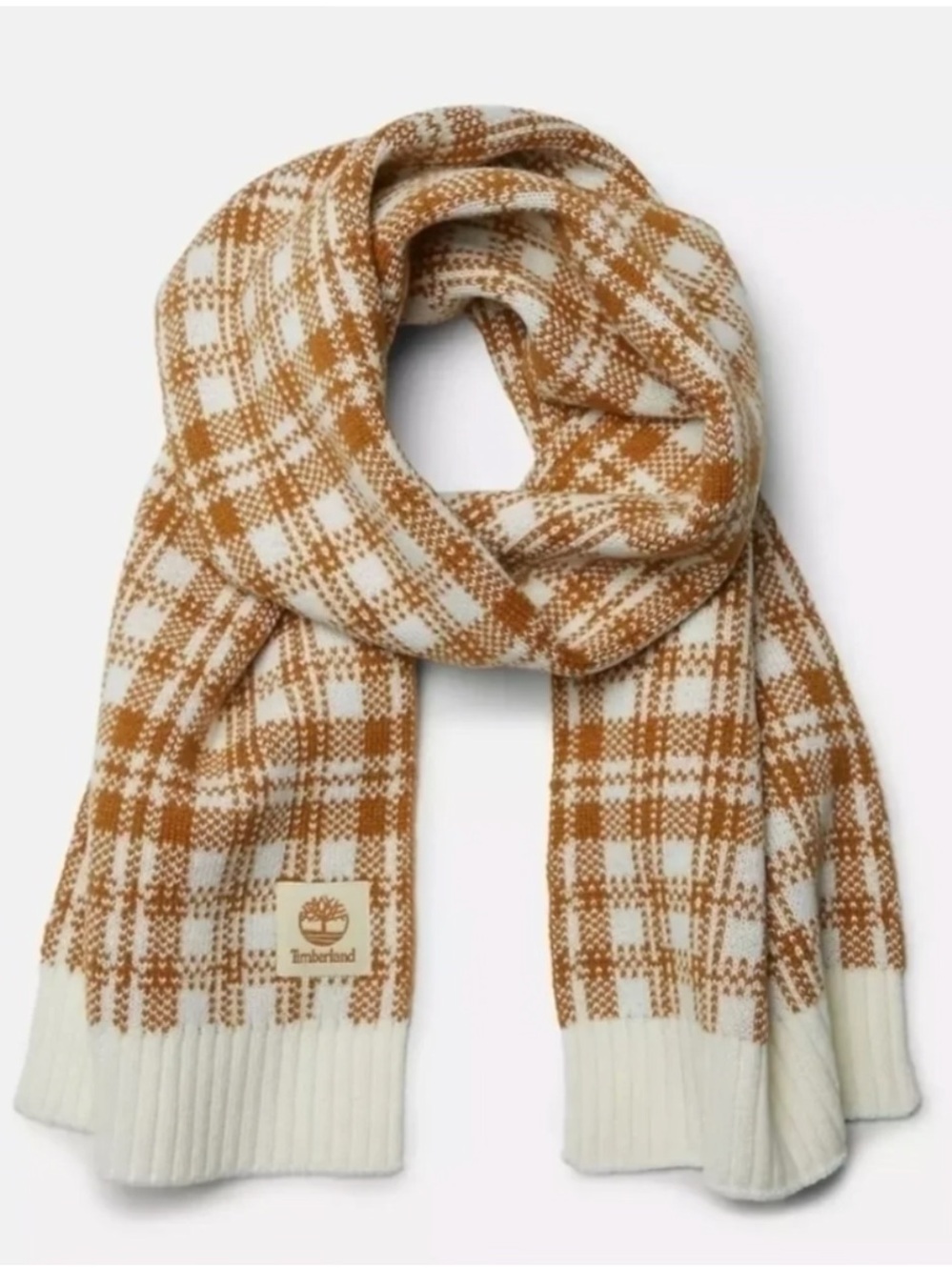 Timberland Buffalo Plaid Knit Scarf -NWT